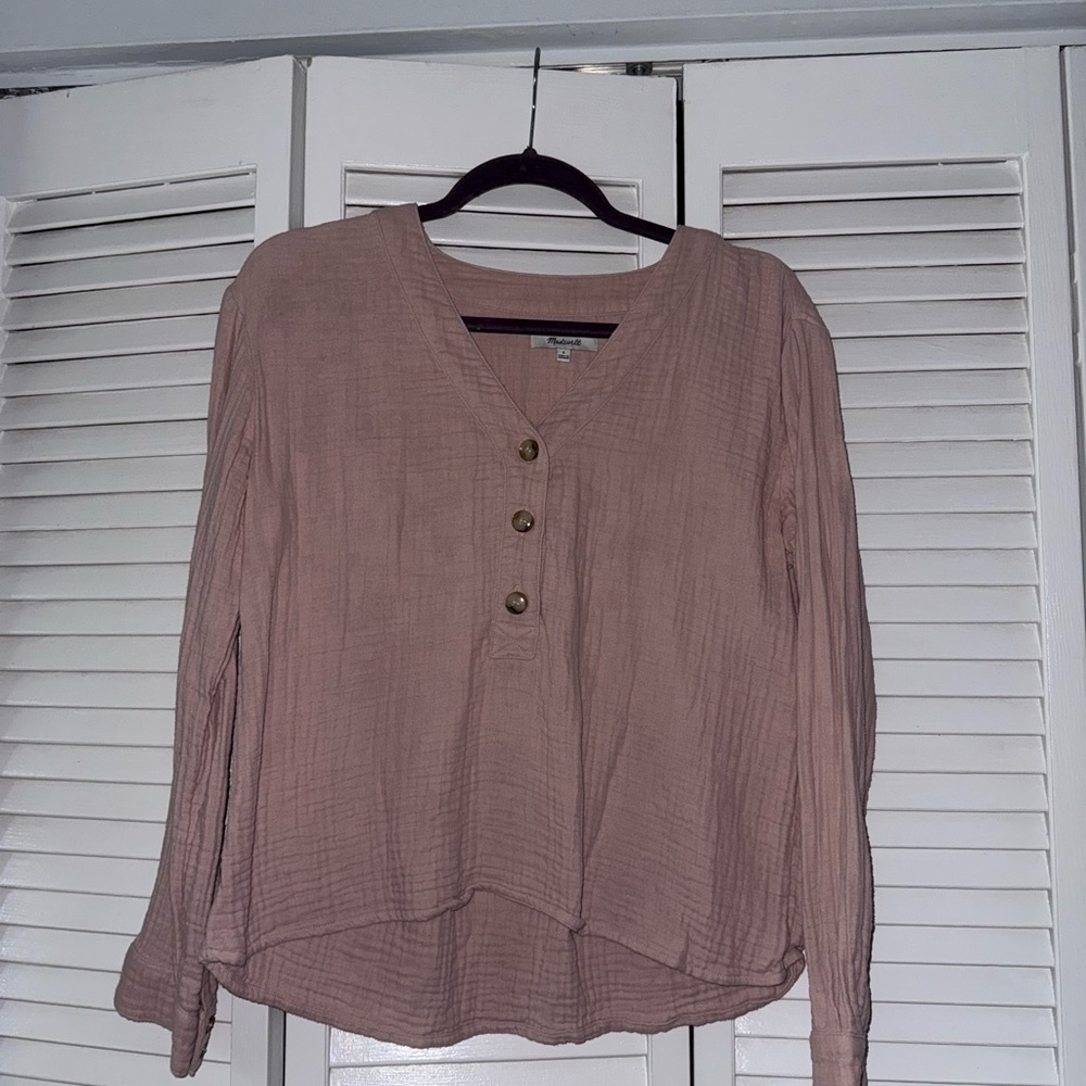 Madewell Pink Blouse - Size S - EUC